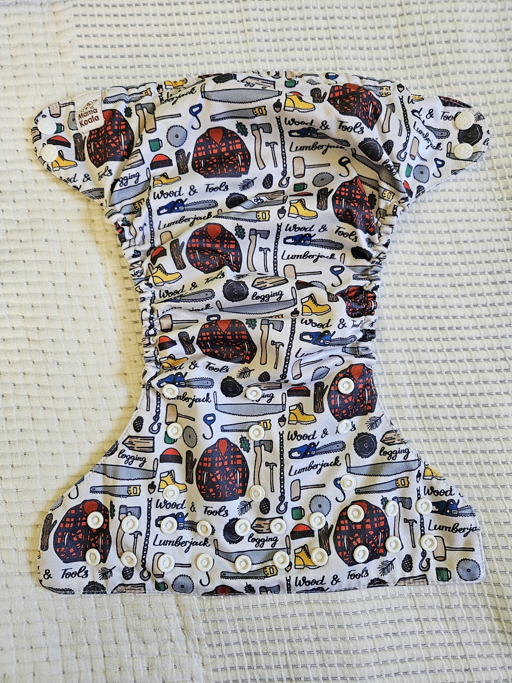 Lumberjack Tools Printed Mama Koala Cloth Diaper
